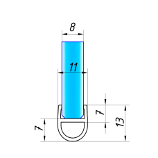 212S Ущільнювач 8 мм