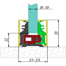 Клемний профіль P40