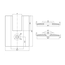 Заглушка на клемний профіль h=40 мм