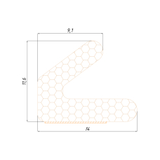 3075 Ущільнювач L-подібний Black