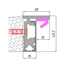 L-коробка з накладкою NEW