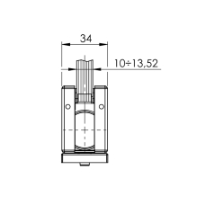 4FR1N Петля с дотягувачем 100 кг, 611
