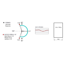 4FR1N Петля с дотягувачем 100 кг, 611