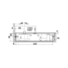 M60 Доводчик підлоговий, 611