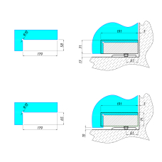 SF-98 Петля з доводчиком