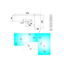 44800 Фітинг кутовий з віссю обертання, 611