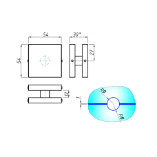 SF-122 Фіксатор для з'єднання 2-х панелей (50х50), SSS