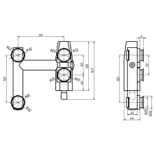 SF-1300C-1 Фітинг кутовий з віссю