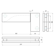 SF-140 Фітинг кутовий з віссю, ALUM