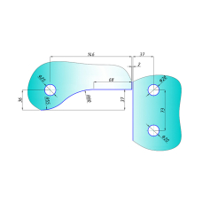 SF-140 Фітинг кутовий з віссю, ALUM