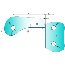 SF-140 Фітинг кутовий з віссю, GOLD