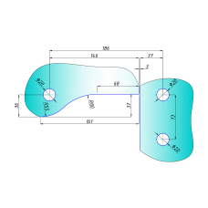 SF-140 Фітинг кутовий з віссю, SSS