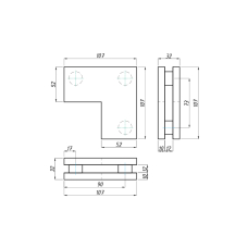 SF-160A Фітинг кутовий, ALUM