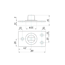 SF-110-12D Ось нижнего вращения