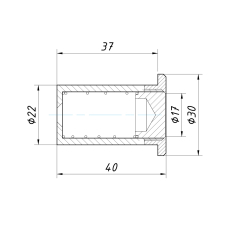 SF-100-6 Відповідна частина замку в підлогу