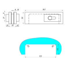 SF-150S Замок центральний, Black