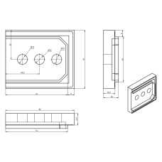 938 Ручка-замок НАКЛАДКА