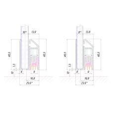 1-300 SF Планка нижня висувна AL