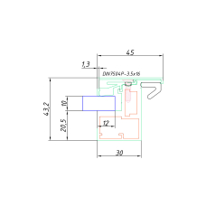 Коробка Інтер'єрна _N зі склом по периметру ЧОРНА КОМПЛЕКТ