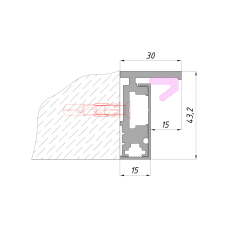 L-коробка з накладкою NEW BLACK