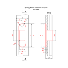 10-SF-BLACK  Магнітний замок WC з відповідною частиною