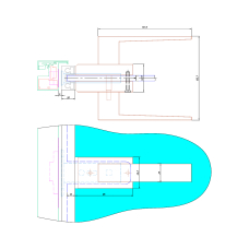 10-SF-BLACK  Магнітний замок WC з відповідною частиною
