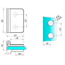 4071-4 Петля, Black