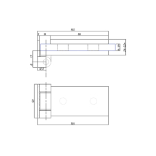 4073-4 Петля прямокутна комплект, SAA