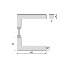 15600 Ручка квадратна, 611