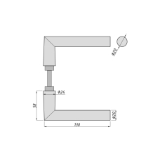 25500 Ручка нажимна, AL