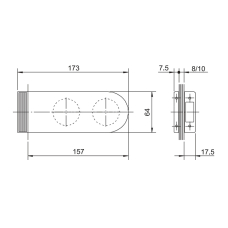 15820 Відповідна частина на глуху стулку, 812