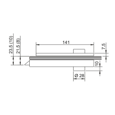 15202 Центральная часть под нажимную ручку, 611