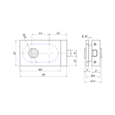 18102 Магнітний замок під ручку, 611