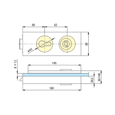 671W 01 Замок под ручку, 02