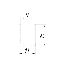 Швеллер 15*11 2,5 м