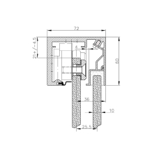 4-512 Напрямний рельс широкий