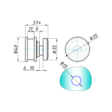 SF-230 Ролик верхній, CP
