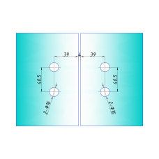 SF-871 Петля скло-скло