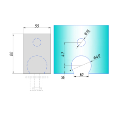 SF-874 Петля нижня фінішна