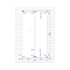 Гармошка з нижньою направляючою 2 створки