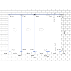 Гармошка з нижньою направляючою 4 створки