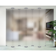 Гармошка з нижньою направляючою 6 створок