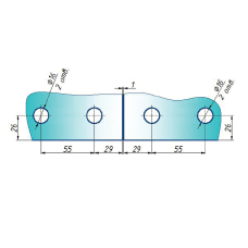 SF-04T Петля з направляючою звичайна нижня