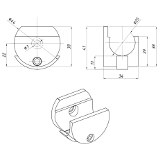 SF-825A Тримач трек-стіна