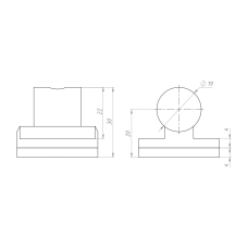 SF-825C тримач стіна-труба