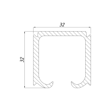 Верхня направляюча 32*32