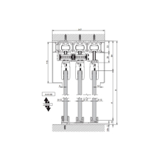 SV-T Система Telescopic для 3-х рухомих панелей, 80 кг