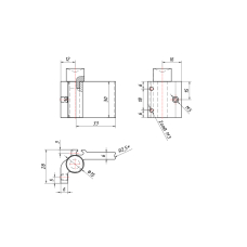 Стопор для скла 8-10 мм SF-C01-07 