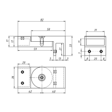 SF-316 З'єднувач поворотний скло-труба, CP
