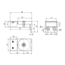 SF-317 З'єднувач поворотний стіна-труба, CP